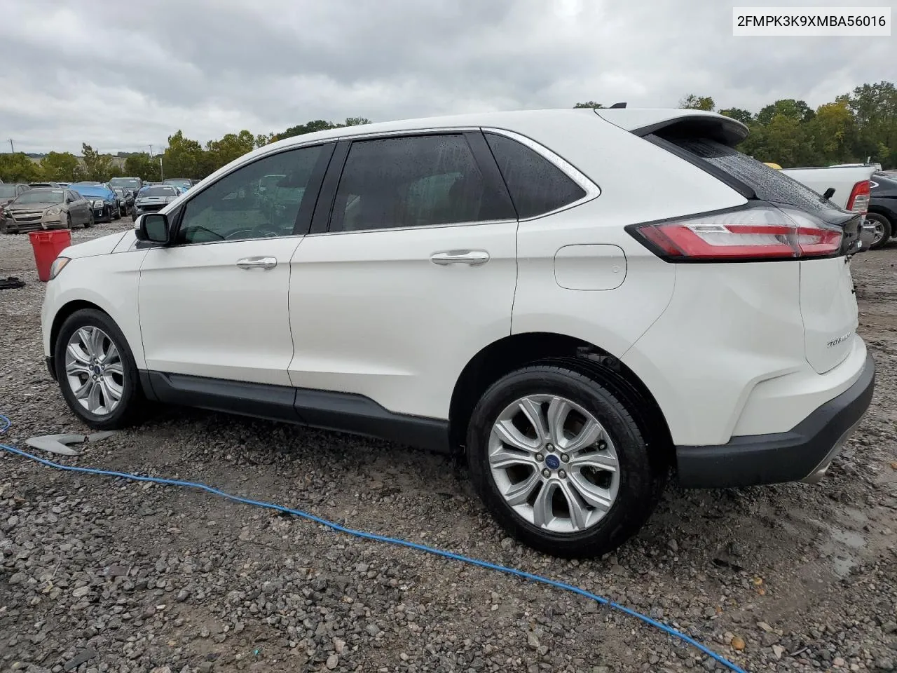 2021 Ford Edge Titanium VIN: 2FMPK3K9XMBA56016 Lot: 72714454