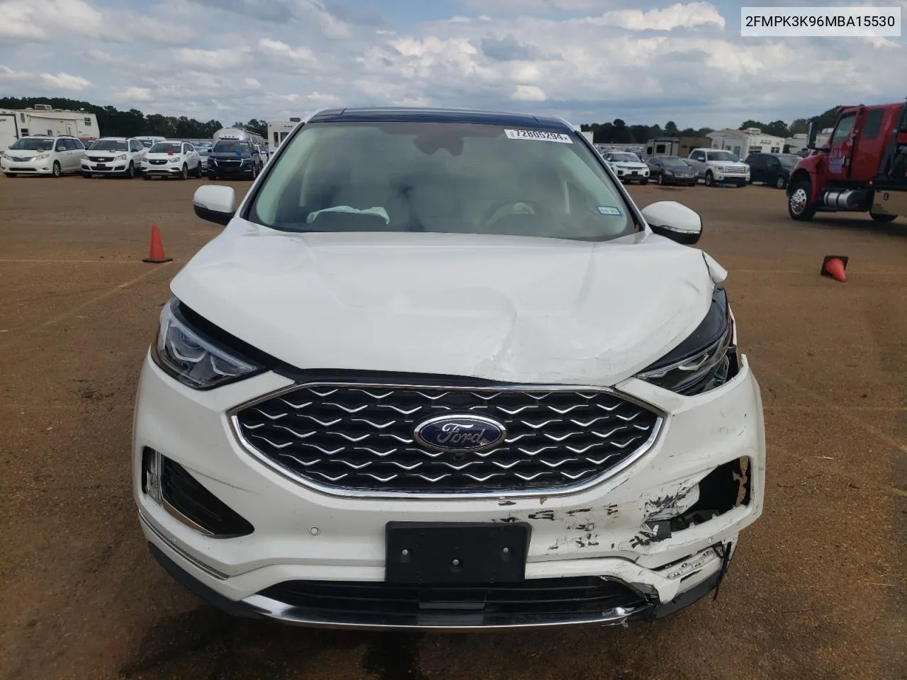 2021 Ford Edge Titanium VIN: 2FMPK3K96MBA15530 Lot: 72805294