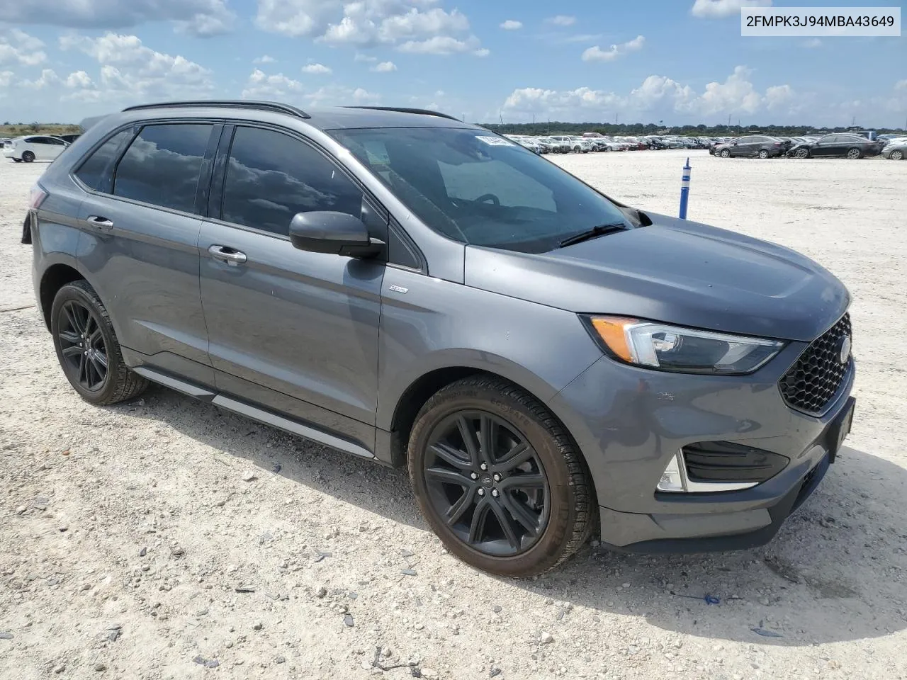 2021 Ford Edge Sel VIN: 2FMPK3J94MBA43649 Lot: 72944954