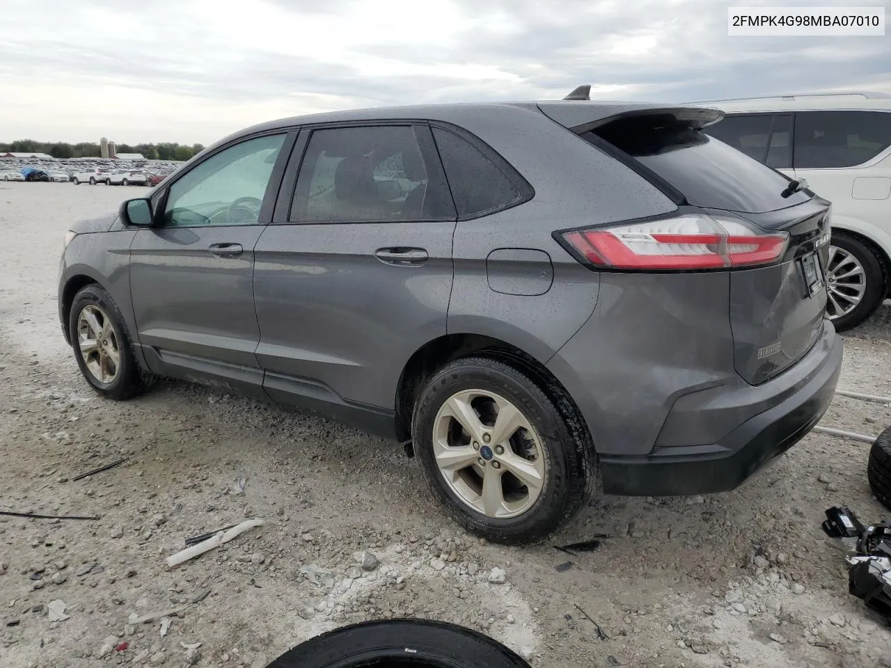 2021 Ford Edge Se VIN: 2FMPK4G98MBA07010 Lot: 73971514