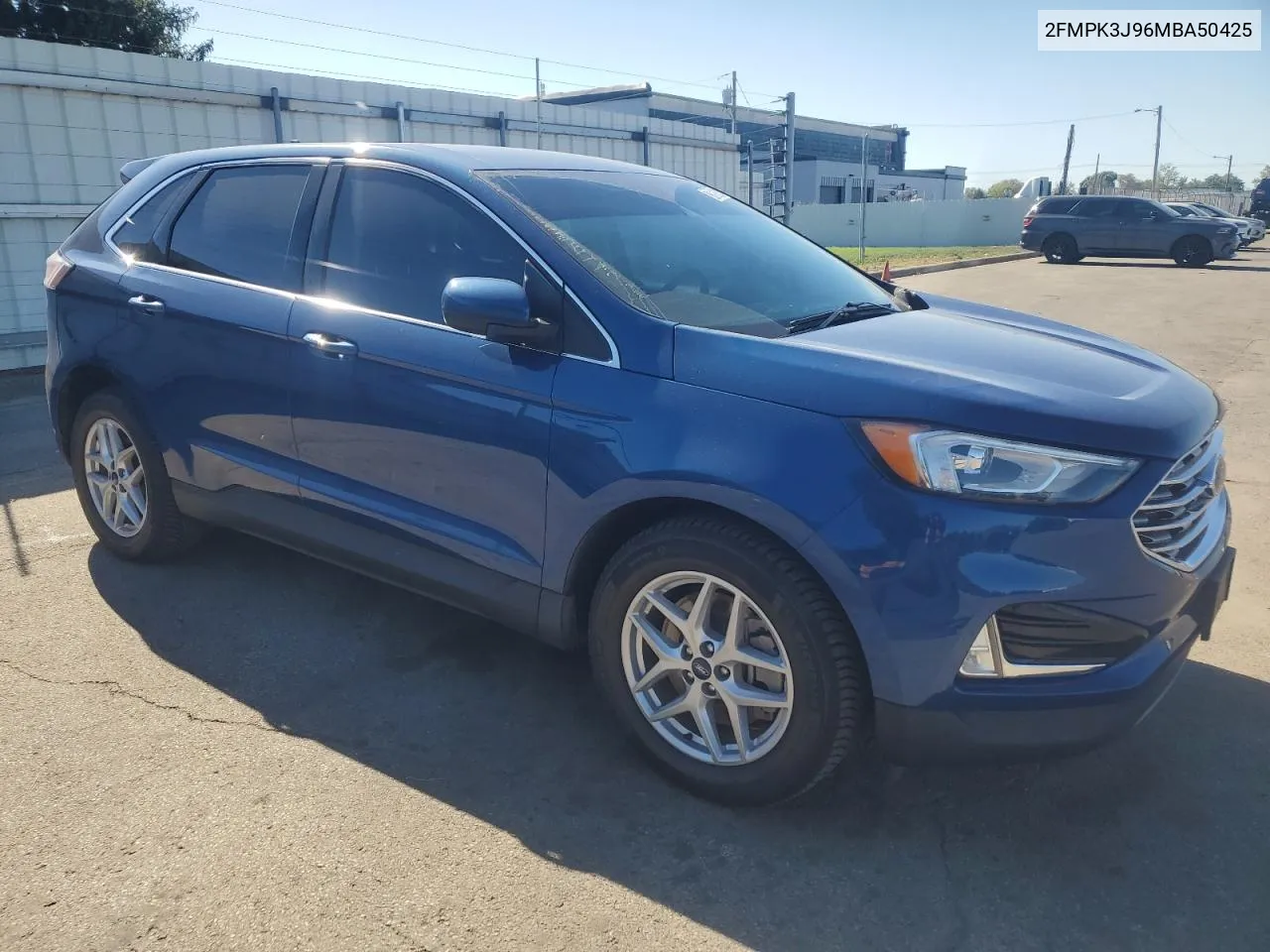 2021 Ford Edge Sel VIN: 2FMPK3J96MBA50425 Lot: 73985404