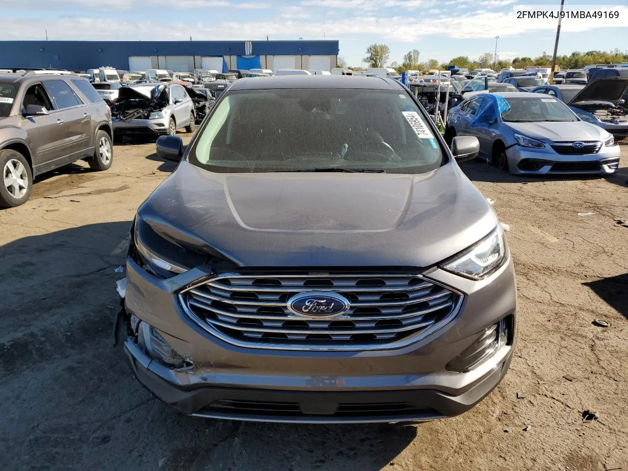 2021 Ford Edge Sel VIN: 2FMPK4J91MBA49169 Lot: 74106954