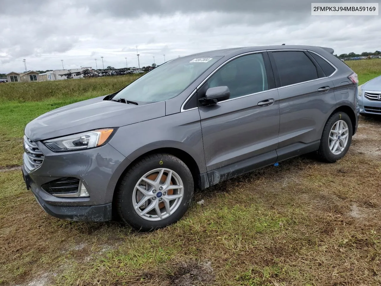 2021 Ford Edge Sel VIN: 2FMPK3J94MBA59169 Lot: 74567504