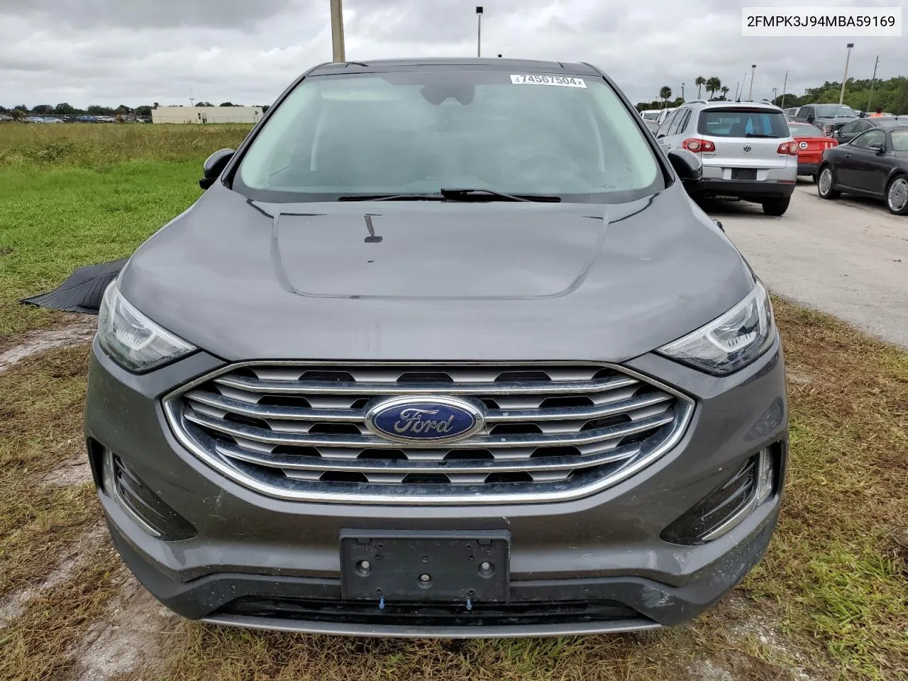 2021 Ford Edge Sel VIN: 2FMPK3J94MBA59169 Lot: 74567504