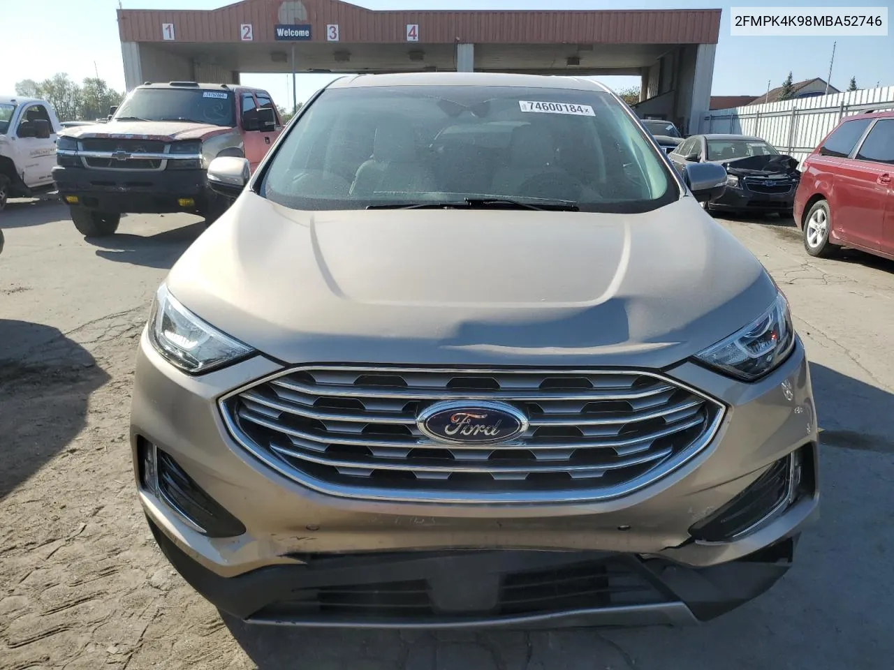 2021 Ford Edge Titanium VIN: 2FMPK4K98MBA52746 Lot: 74600184