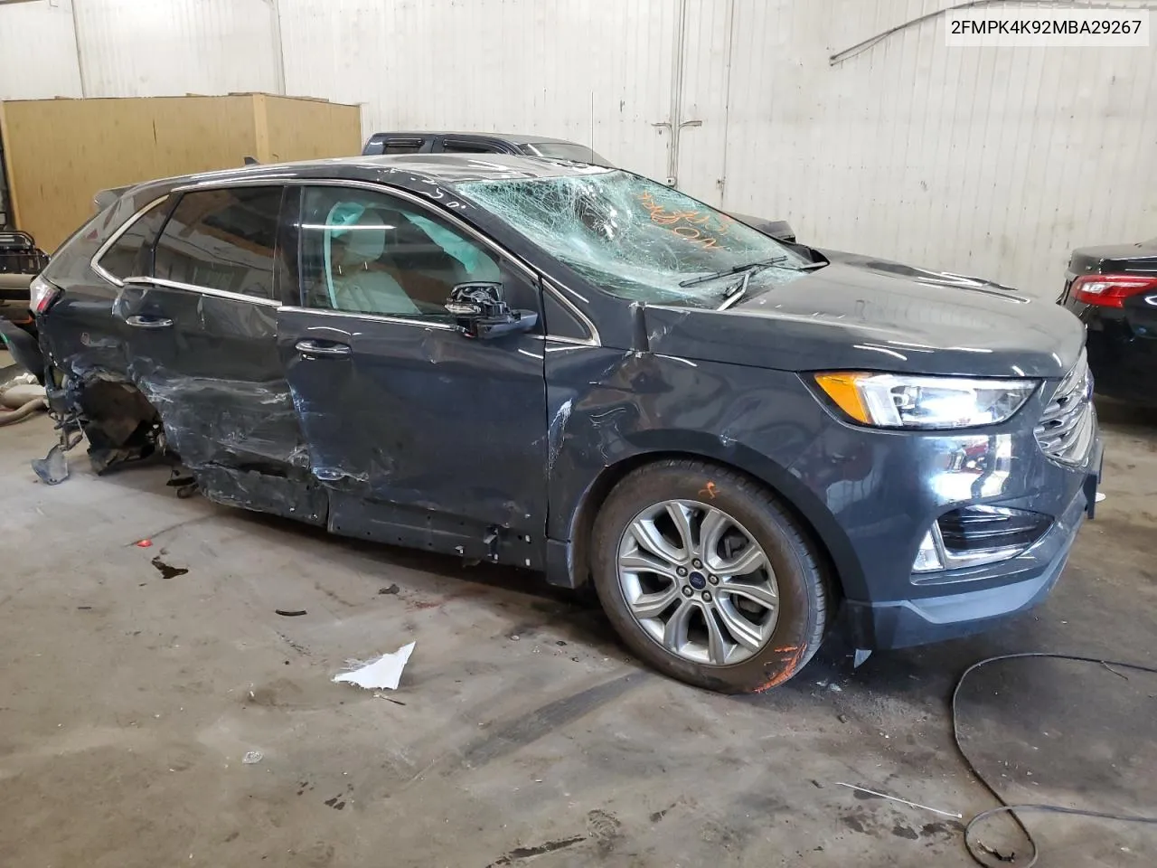 2021 Ford Edge Titanium VIN: 2FMPK4K92MBA29267 Lot: 75347014