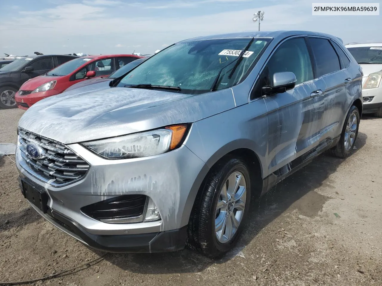 2021 Ford Edge Titanium VIN: 2FMPK3K96MBA59639 Lot: 75530374