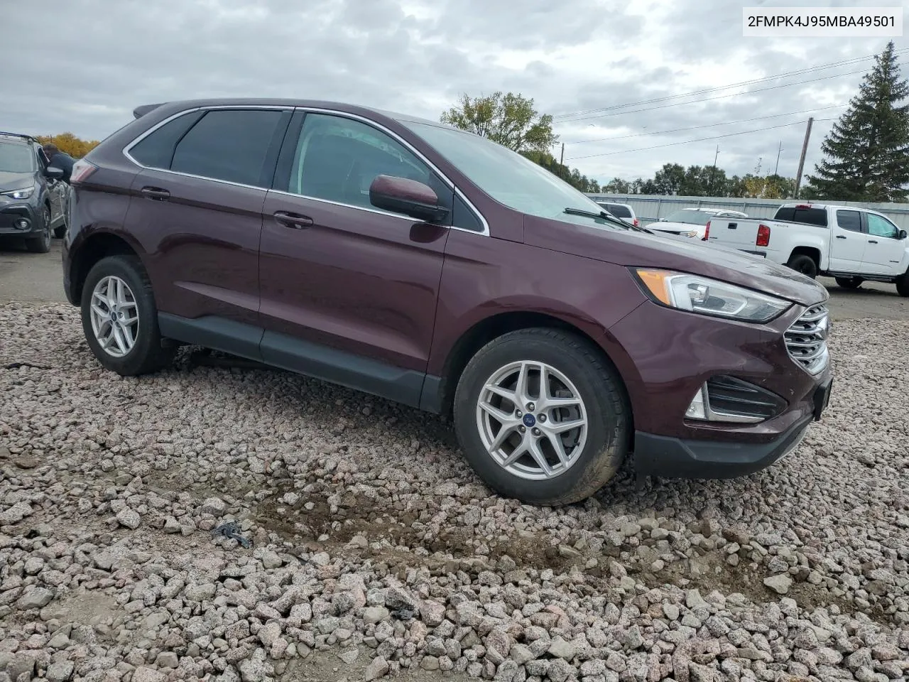 2021 Ford Edge Sel VIN: 2FMPK4J95MBA49501 Lot: 75557594