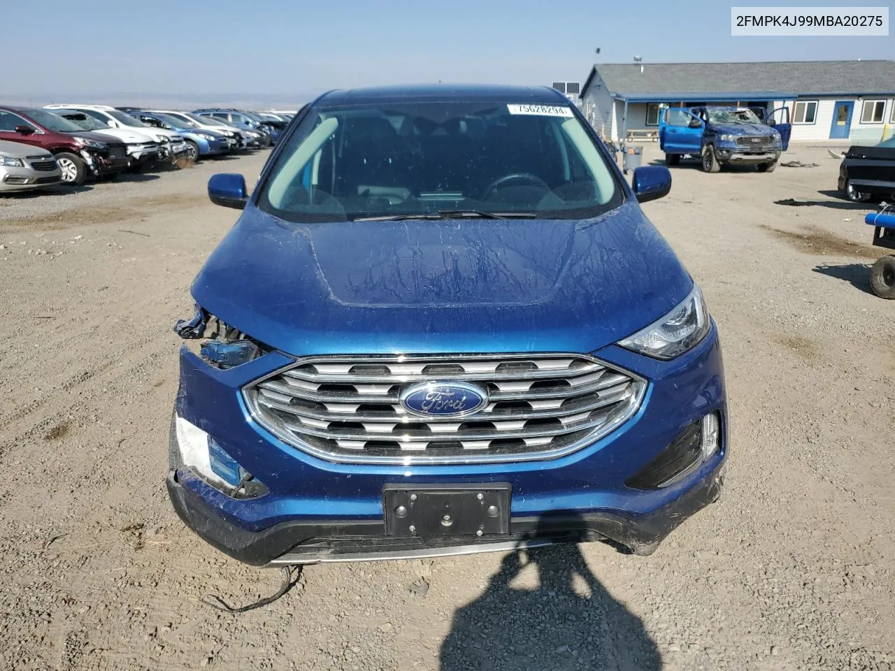 2021 Ford Edge Sel VIN: 2FMPK4J99MBA20275 Lot: 75628294