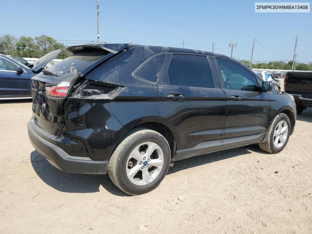 2021 Ford Edge Se VIN: 2FMPK3G99MBA13408 Lot: 75886844