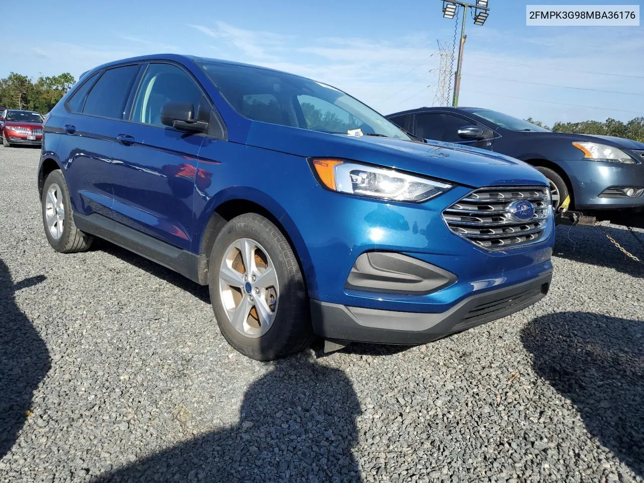 2021 Ford Edge Se VIN: 2FMPK3G98MBA36176 Lot: 76074184