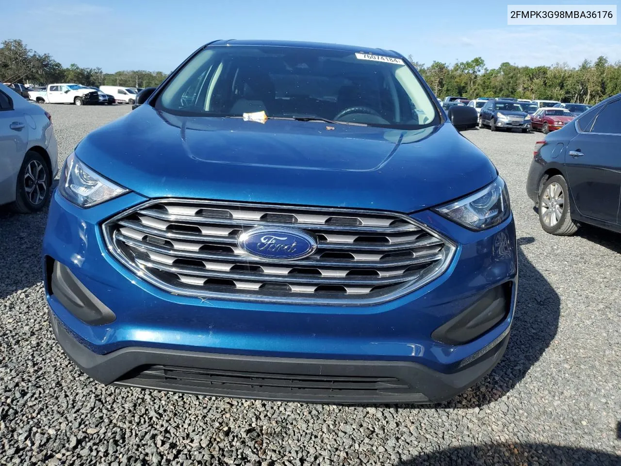 2021 Ford Edge Se VIN: 2FMPK3G98MBA36176 Lot: 76074184