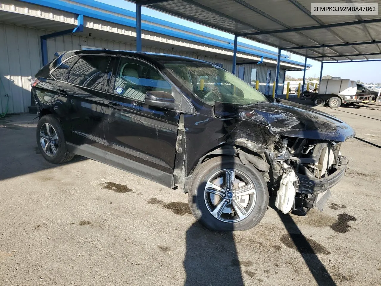 2021 Ford Edge Sel VIN: 2FMPK3J92MBA47862 Lot: 76203554