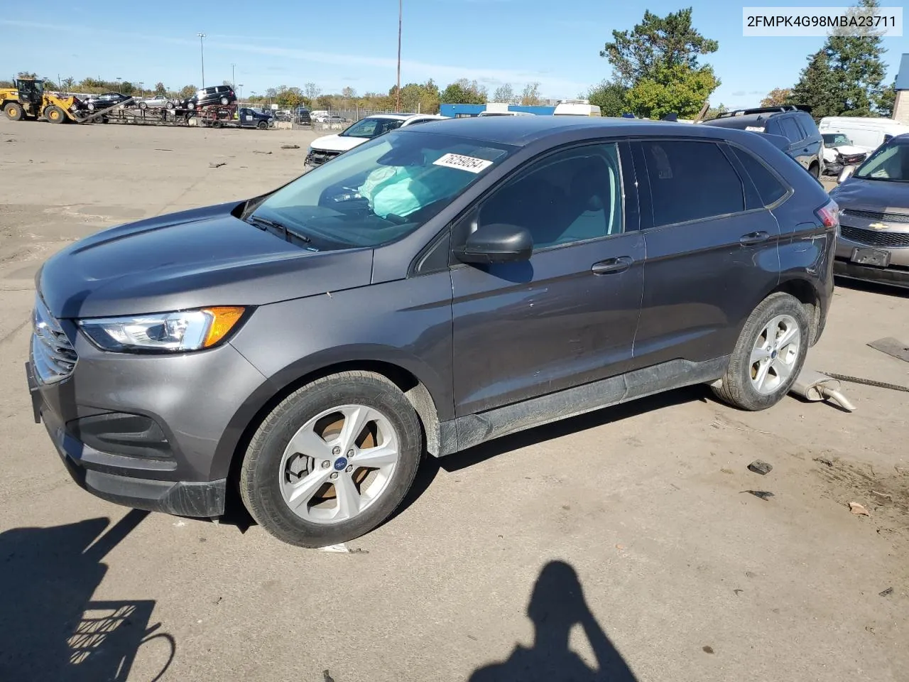 2021 Ford Edge Se VIN: 2FMPK4G98MBA23711 Lot: 76259054