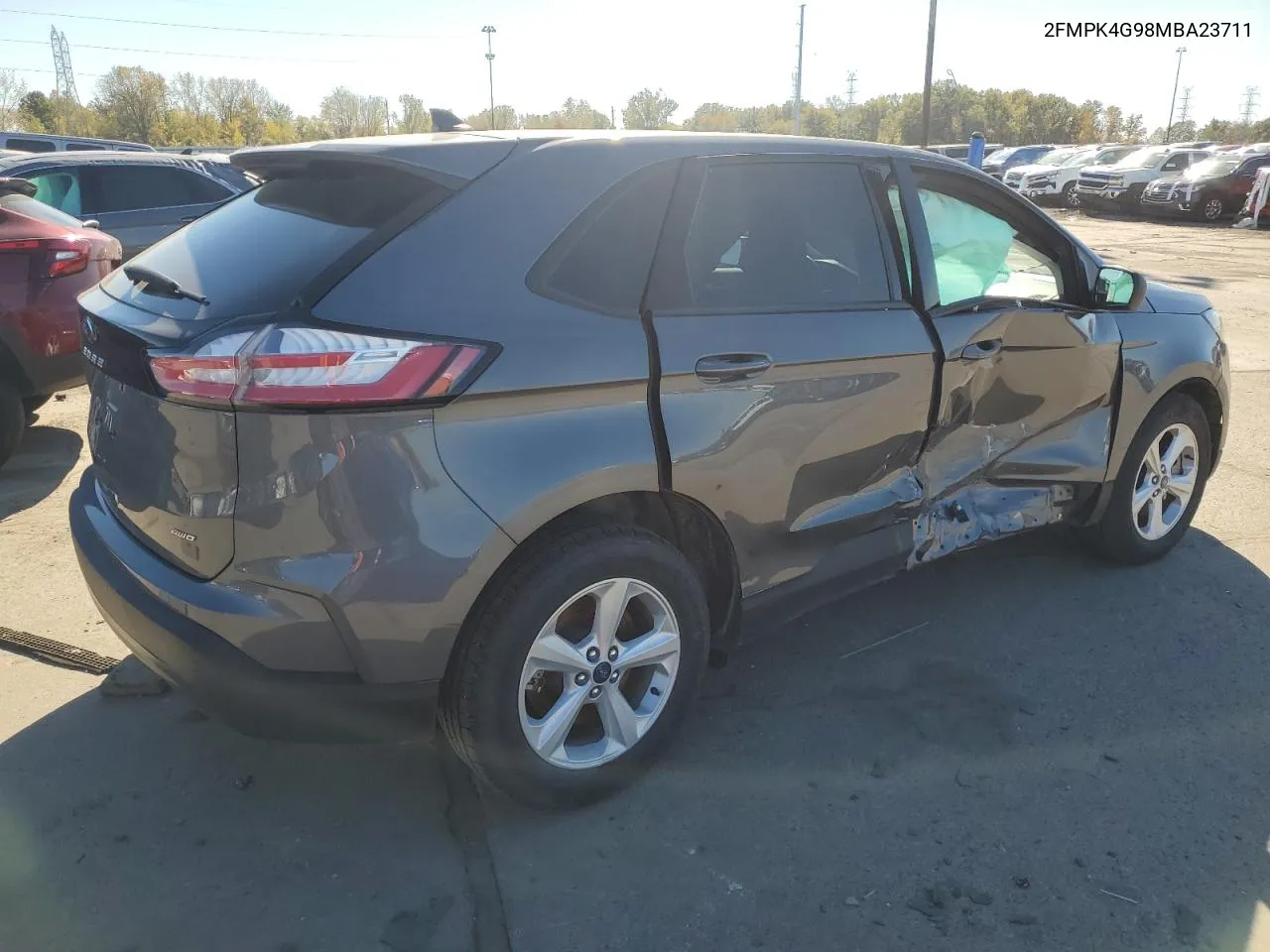 2021 Ford Edge Se VIN: 2FMPK4G98MBA23711 Lot: 76259054