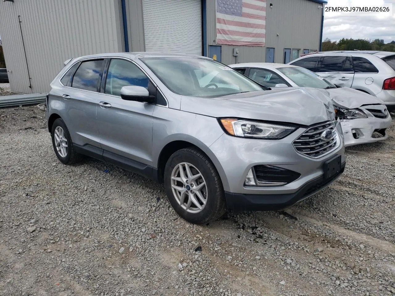 2021 Ford Edge Sel VIN: 2FMPK3J97MBA02626 Lot: 76341614