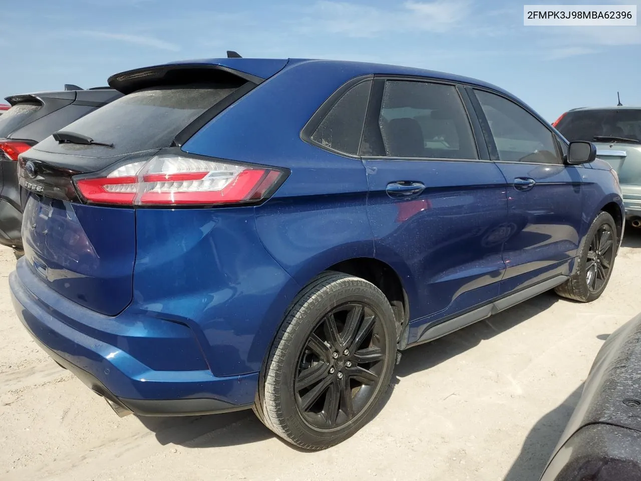 2021 Ford Edge Sel VIN: 2FMPK3J98MBA62396 Lot: 76594884