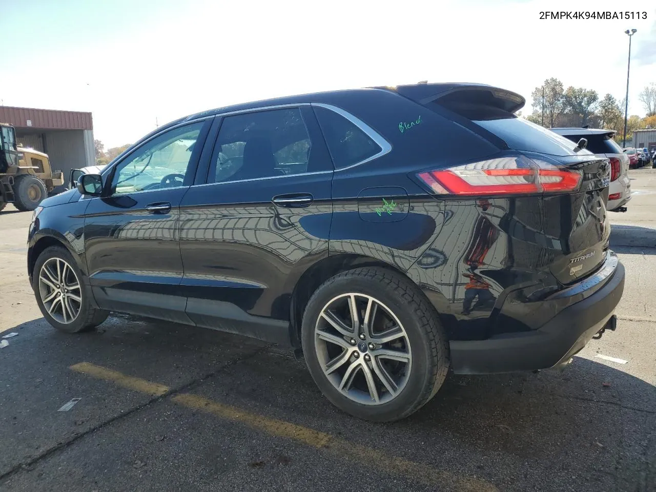 2021 Ford Edge Titanium VIN: 2FMPK4K94MBA15113 Lot: 77765174