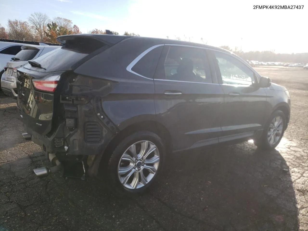 2021 Ford Edge Titanium VIN: 2FMPK4K92MBA27437 Lot: 78015864