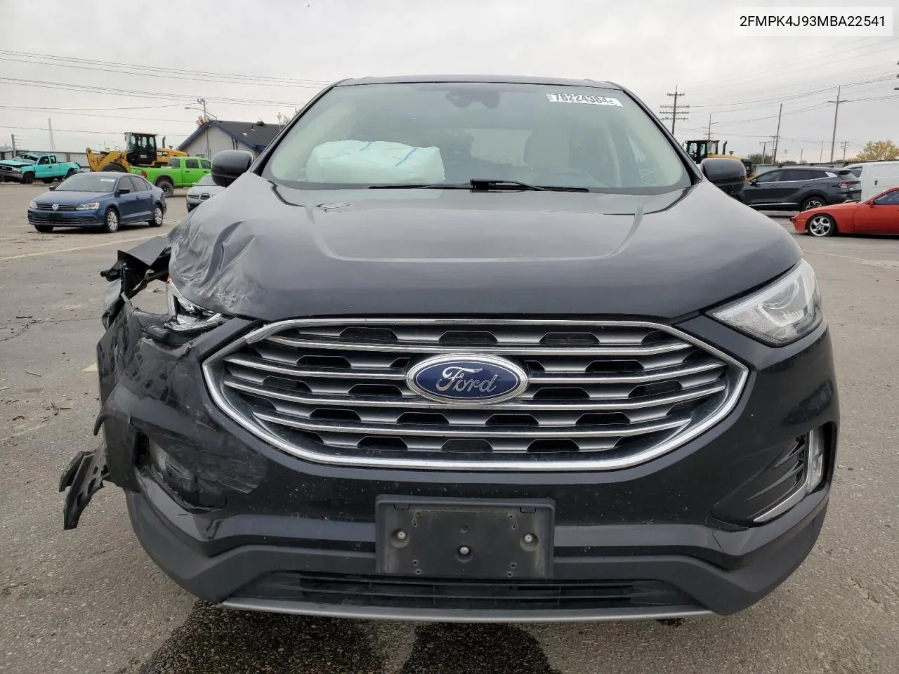 2021 Ford Edge Sel VIN: 2FMPK4J93MBA22541 Lot: 78224384