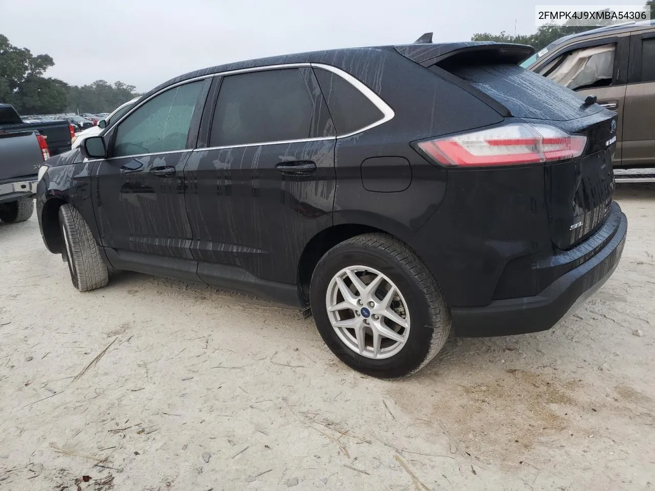 2021 Ford Edge Sel VIN: 2FMPK4J9XMBA54306 Lot: 78438224