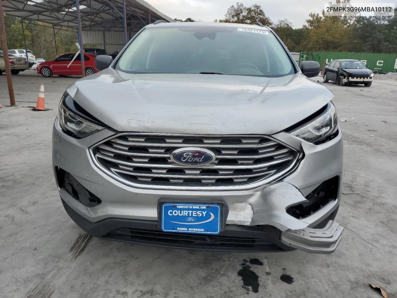 2021 Ford Edge Se VIN: 2FMPK3G96MBA10112 Lot: 79321174