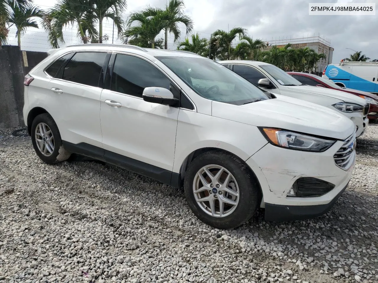 2021 Ford Edge Sel VIN: 2FMPK4J98MBA64025 Lot: 79919334