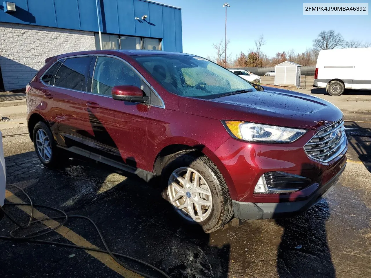 2021 Ford Edge Sel VIN: 2FMPK4J90MBA46392 Lot: 80150874