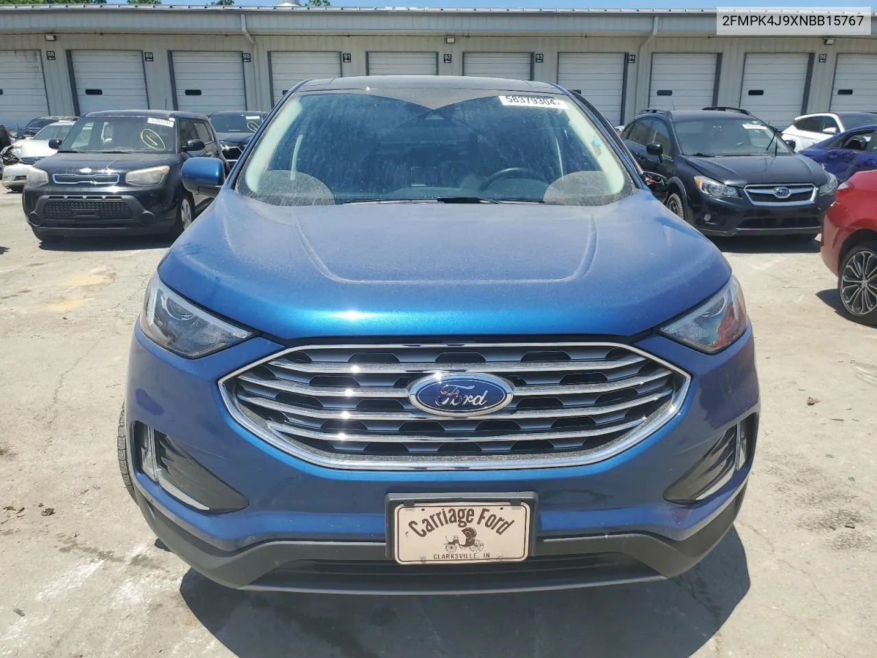 2022 Ford Edge Sel VIN: 2FMPK4J9XNBB15767 Lot: 58379304