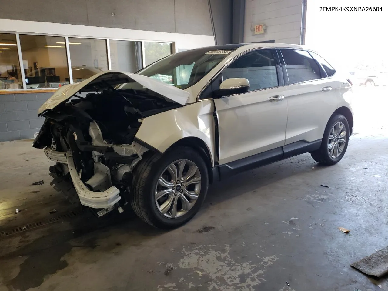 2022 Ford Edge Titanium VIN: 2FMPK4K9XNBA26604 Lot: 60858114