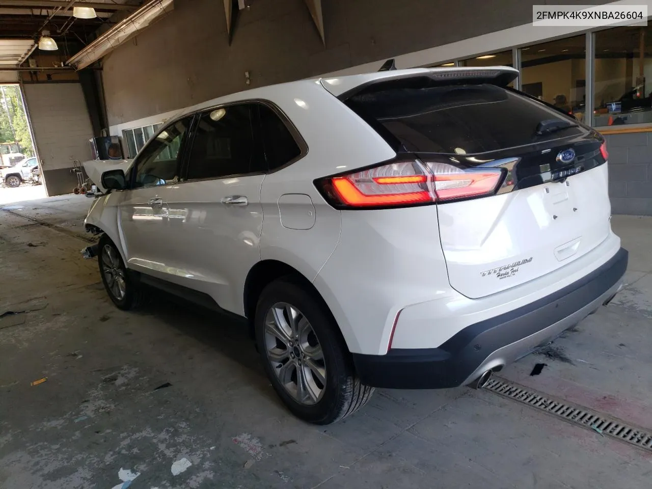 2022 Ford Edge Titanium VIN: 2FMPK4K9XNBA26604 Lot: 60858114