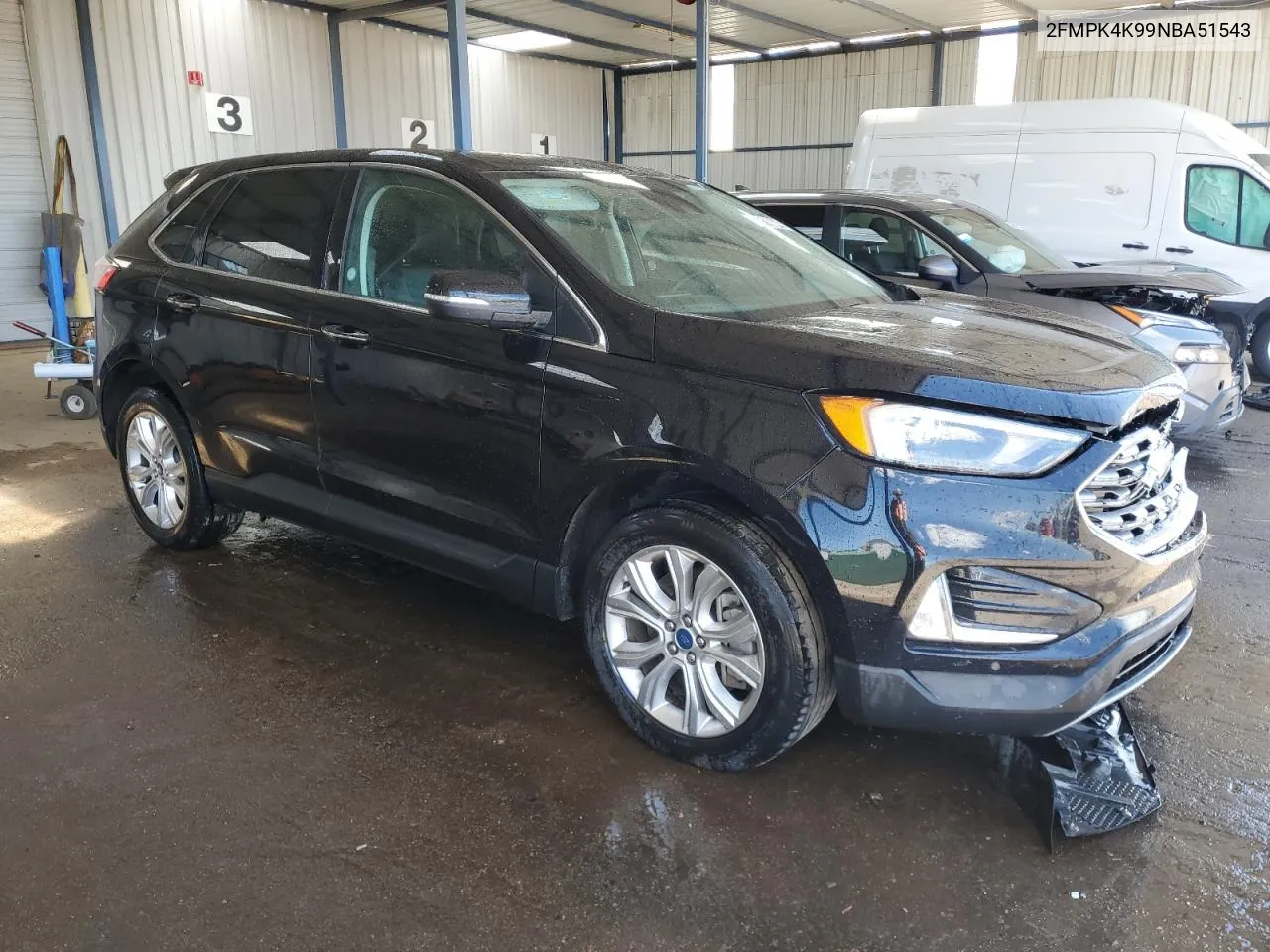 2022 Ford Edge Titanium VIN: 2FMPK4K99NBA51543 Lot: 61710044