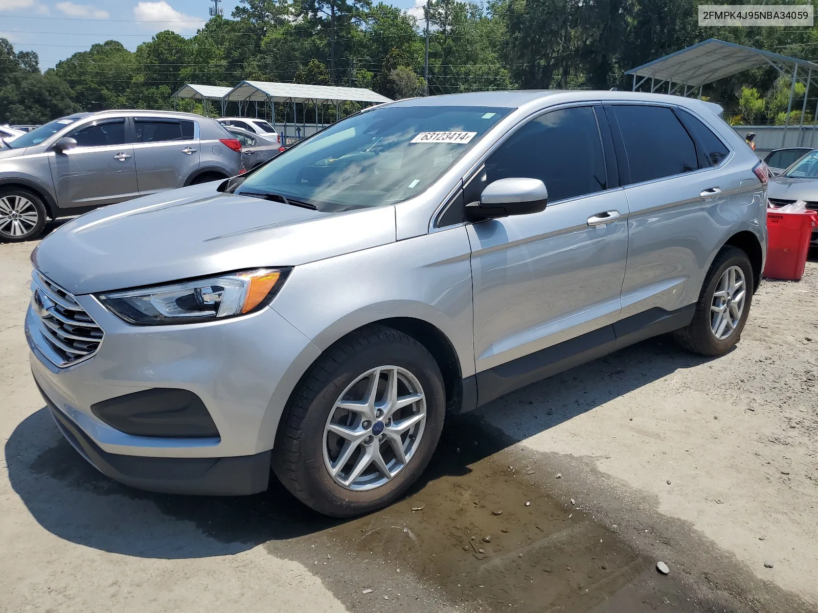 2022 Ford Edge Sel VIN: 2FMPK4J95NBA34059 Lot: 63123414