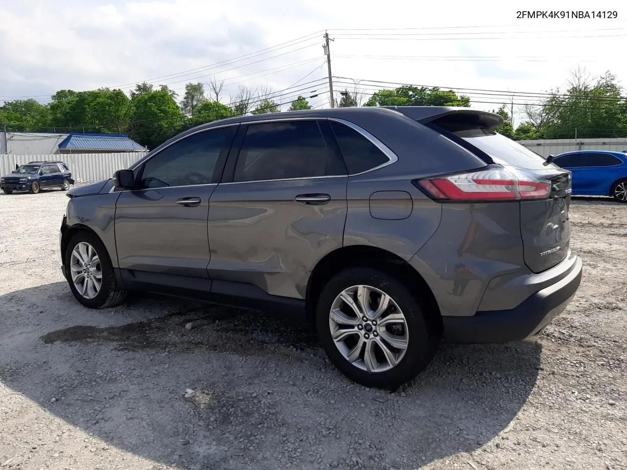 2022 Ford Edge Titanium VIN: 2FMPK4K91NBA14129 Lot: 64643244