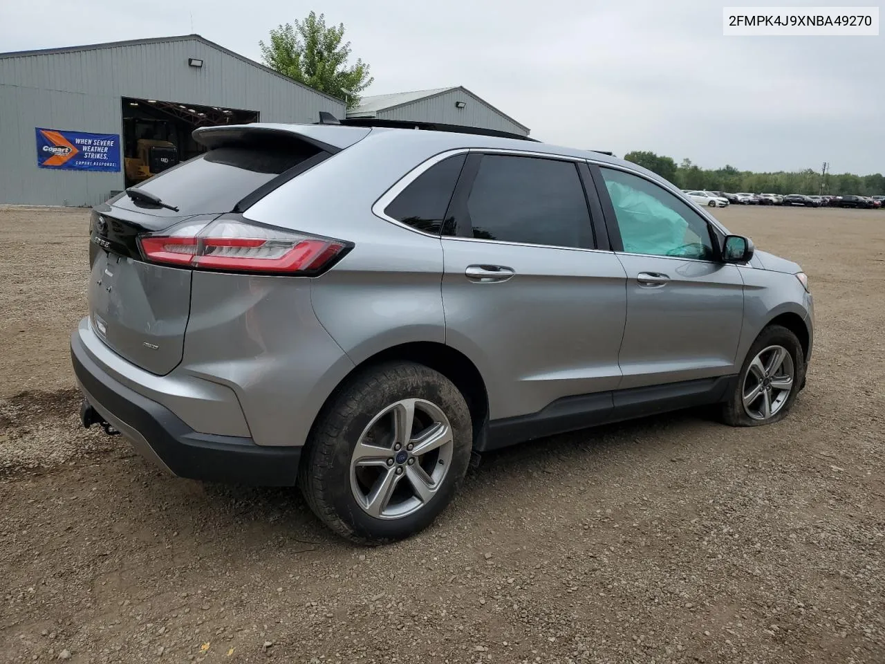 2022 Ford Edge Sel VIN: 2FMPK4J9XNBA49270 Lot: 67792394