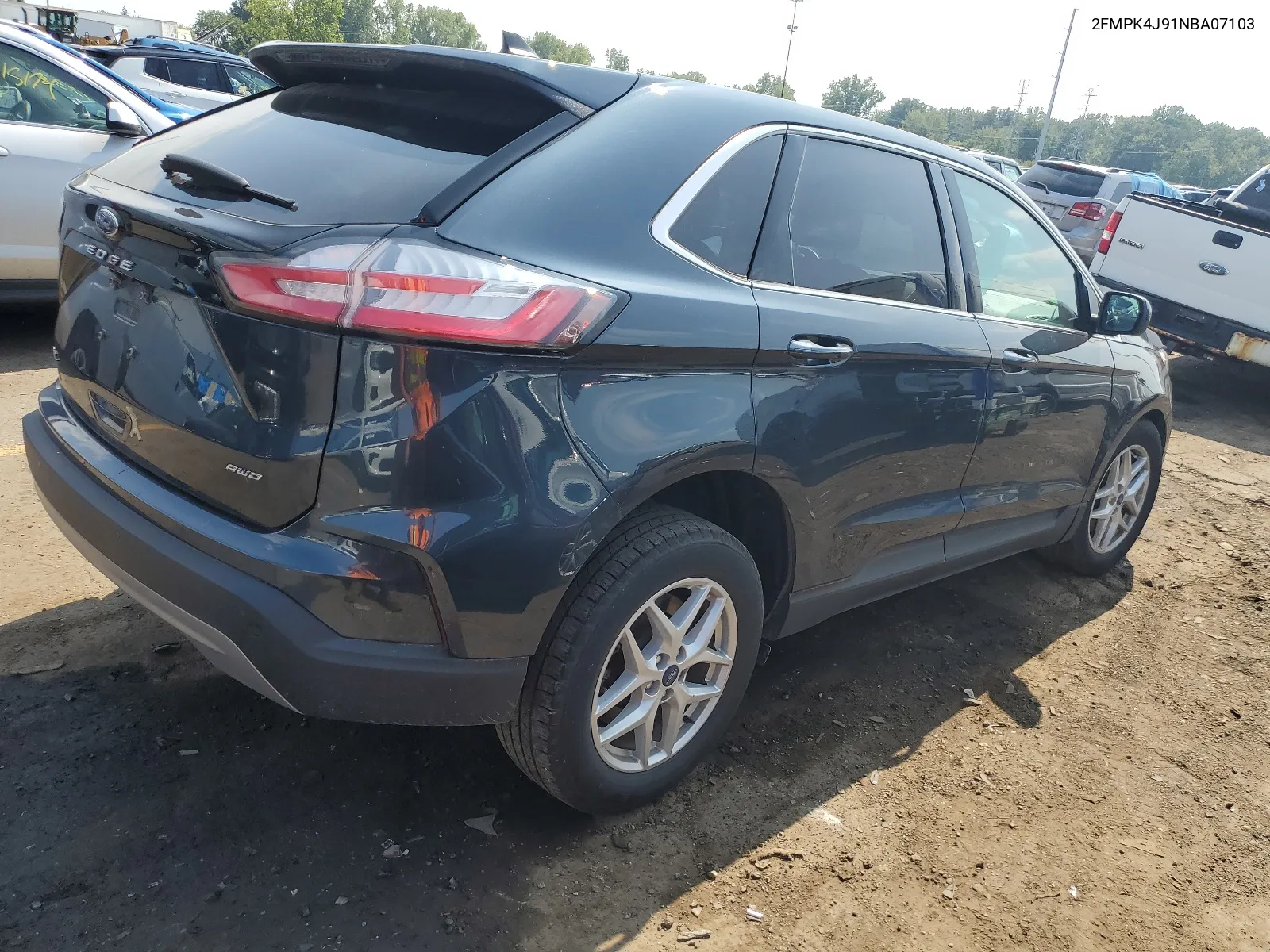 2022 Ford Edge Sel VIN: 2FMPK4J91NBA07103 Lot: 68525614