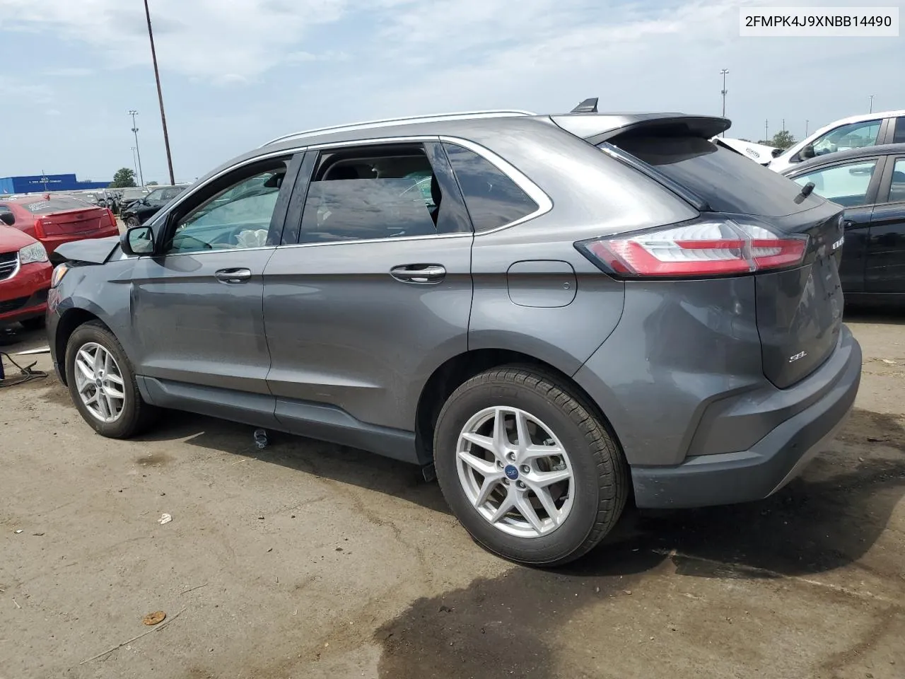 2022 Ford Edge Sel VIN: 2FMPK4J9XNBB14490 Lot: 68726494