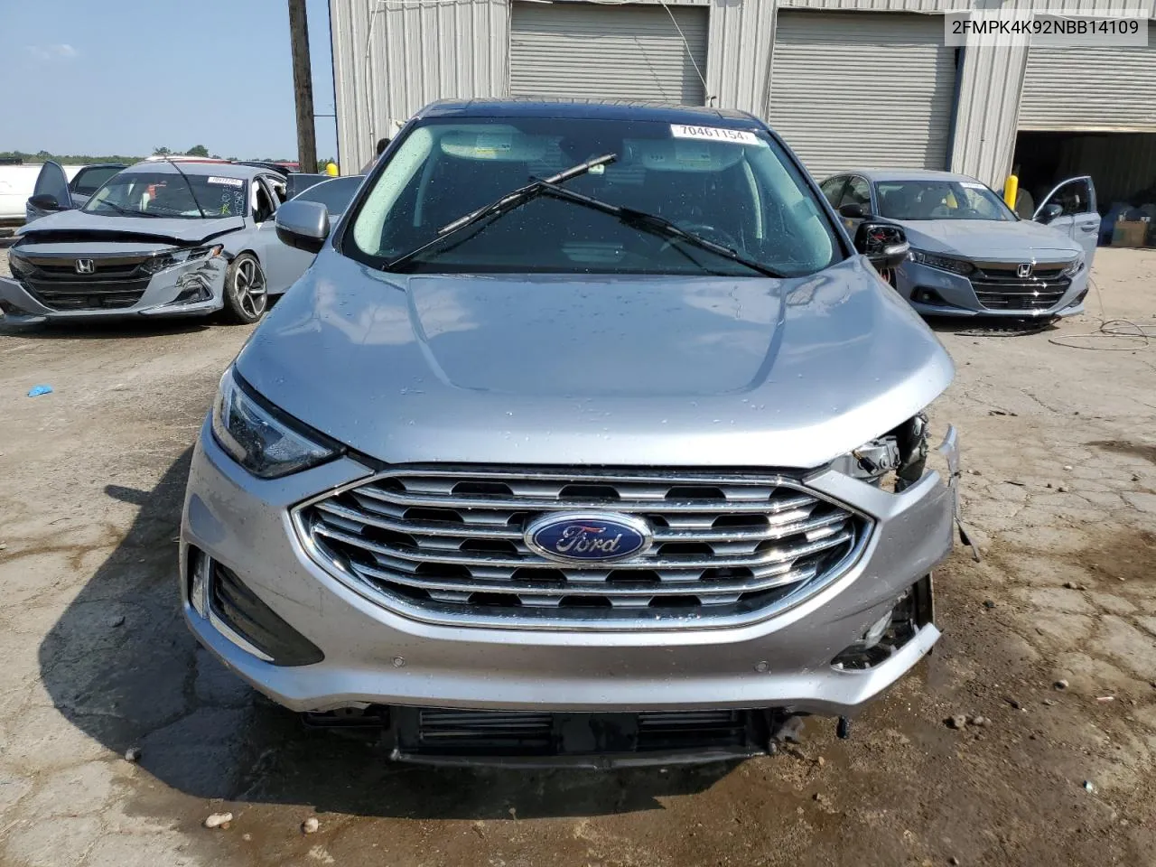 2022 Ford Edge Titanium VIN: 2FMPK4K92NBB14109 Lot: 70461154