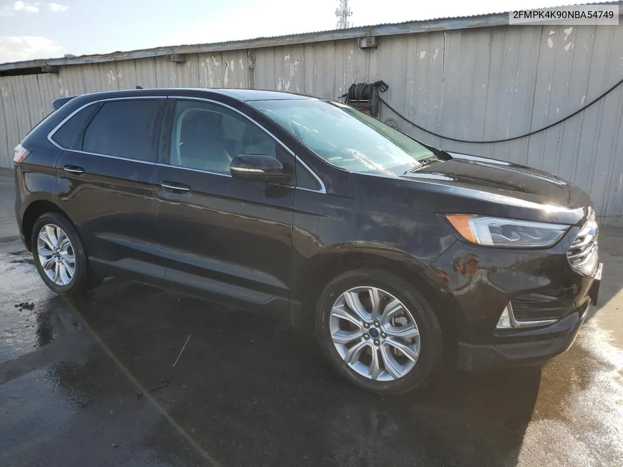 2022 Ford Edge Titanium VIN: 2FMPK4K90NBA54749 Lot: 70523274