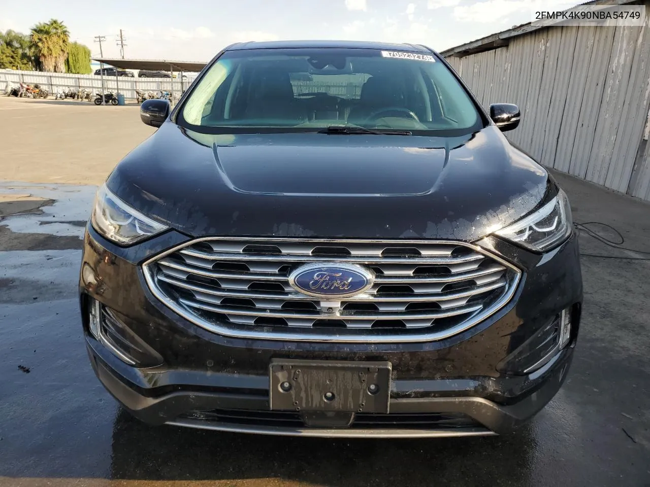 2022 Ford Edge Titanium VIN: 2FMPK4K90NBA54749 Lot: 70523274