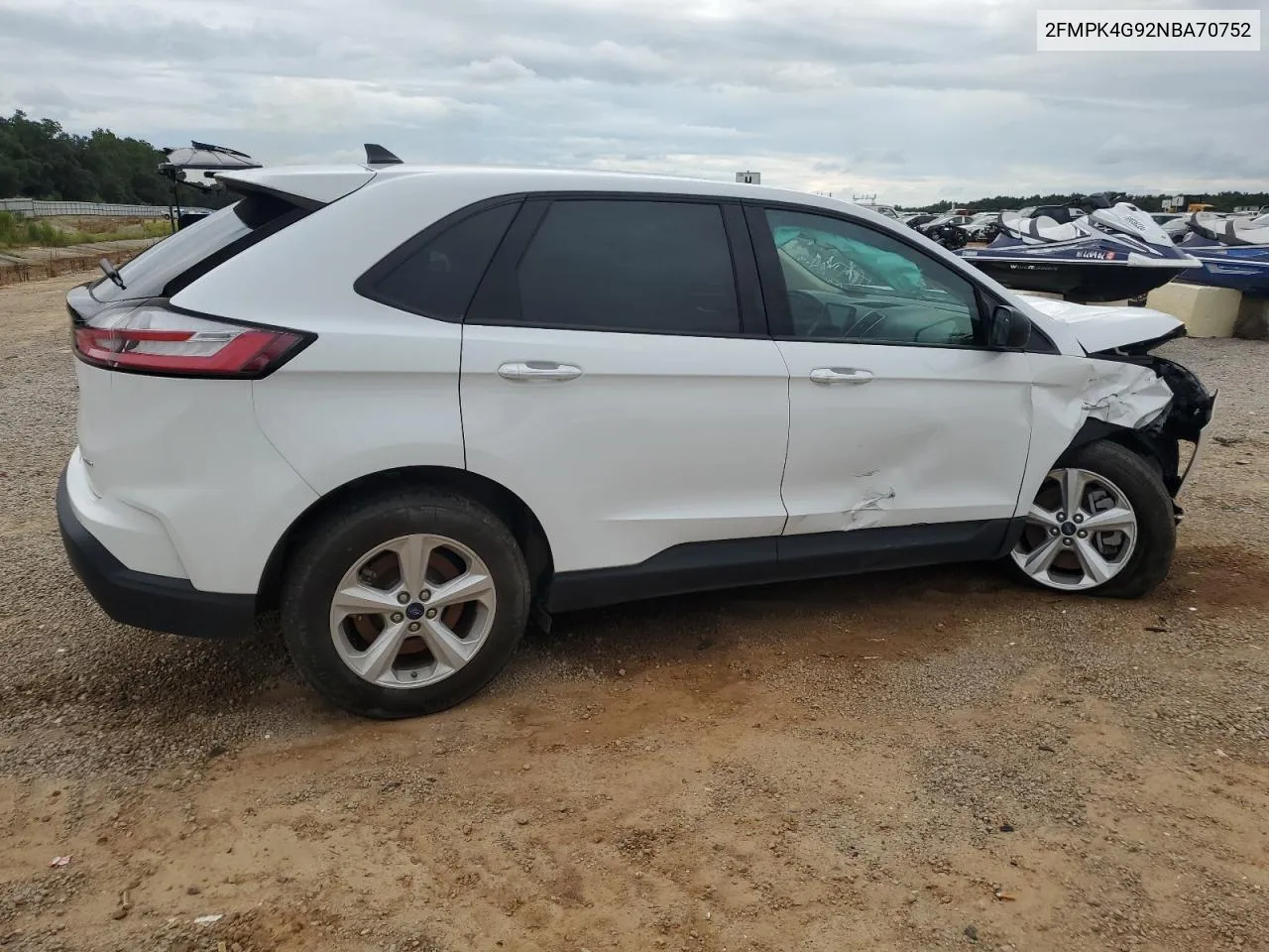 2022 Ford Edge Se VIN: 2FMPK4G92NBA70752 Lot: 70708364