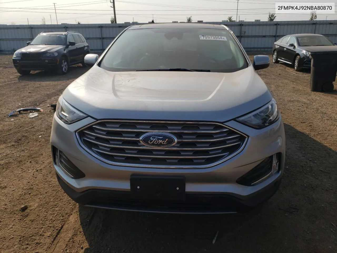 2022 Ford Edge Sel VIN: 2FMPK4J92NBA80870 Lot: 70973054