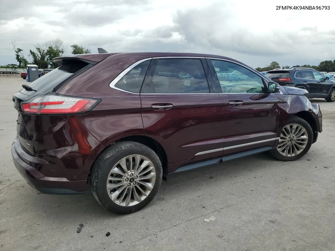 2022 Ford Edge Titanium VIN: 2FMPK4K94NBA96793 Lot: 71125014