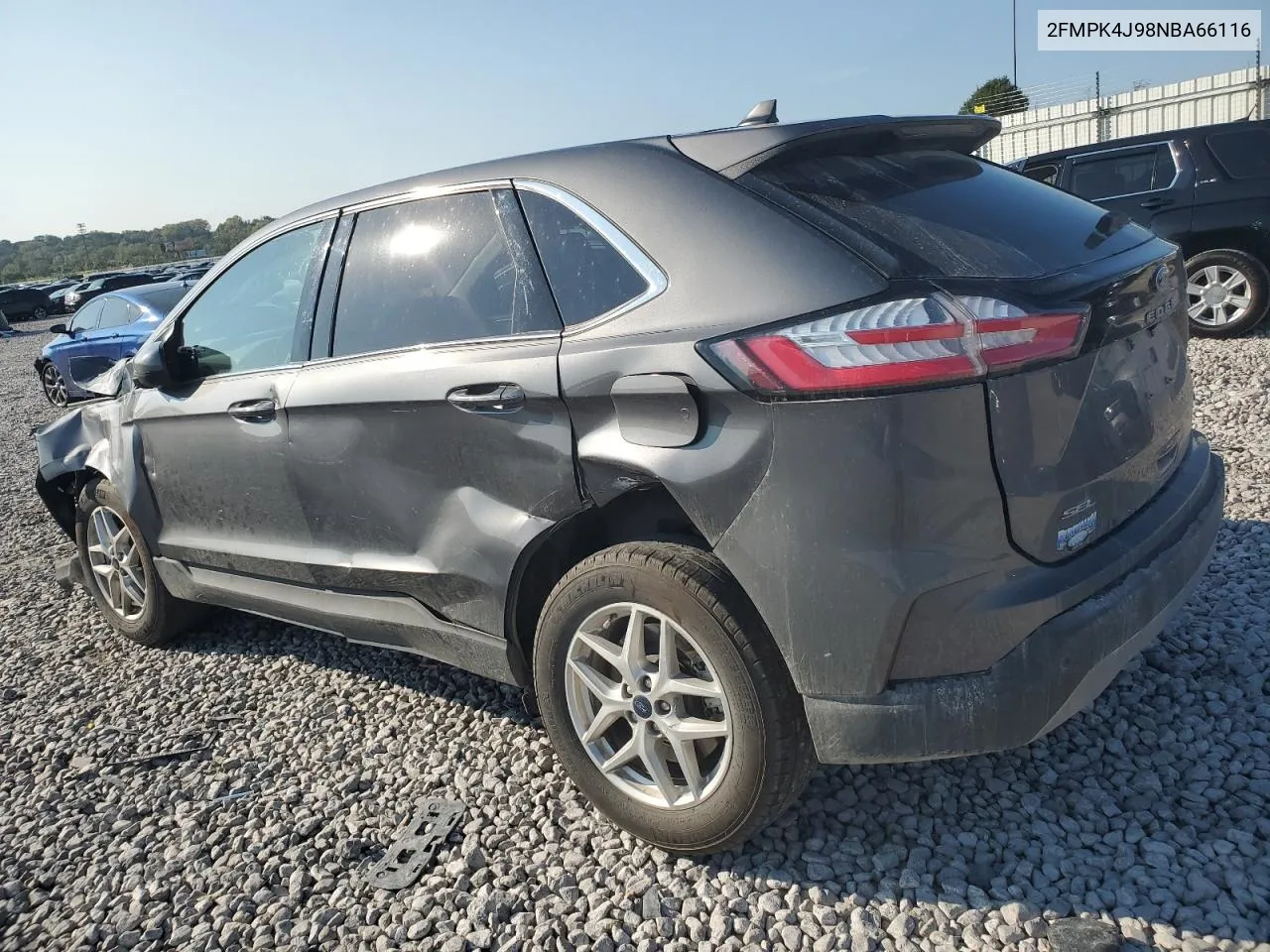 2022 Ford Edge Sel VIN: 2FMPK4J98NBA66116 Lot: 71845834