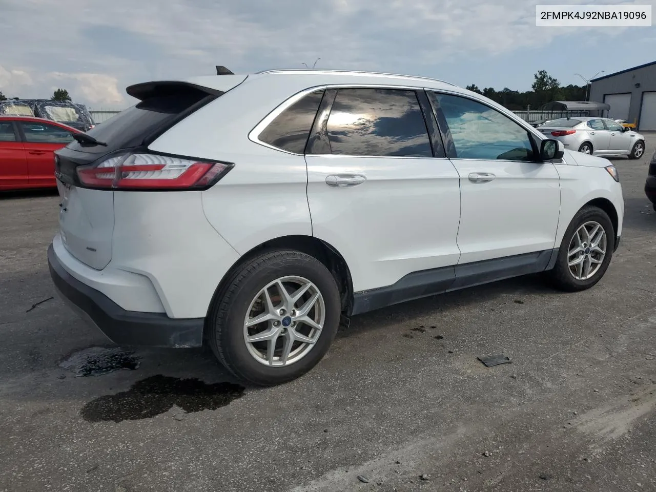 2022 Ford Edge Sel VIN: 2FMPK4J92NBA19096 Lot: 72191964