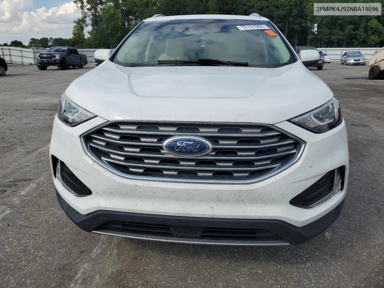 2022 Ford Edge Sel VIN: 2FMPK4J92NBA19096 Lot: 72191964