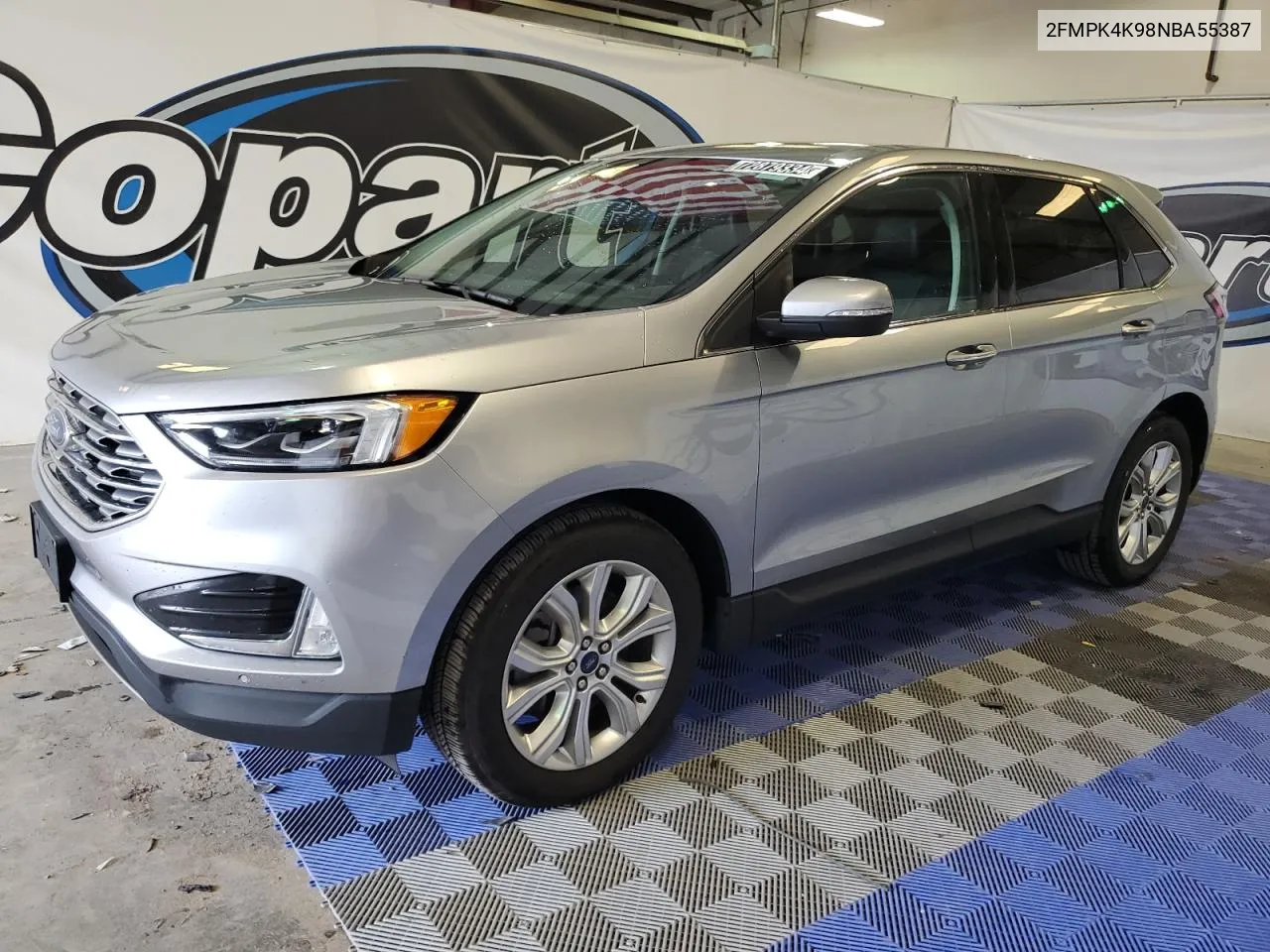 2022 Ford Edge Titanium VIN: 2FMPK4K98NBA55387 Lot: 72879334