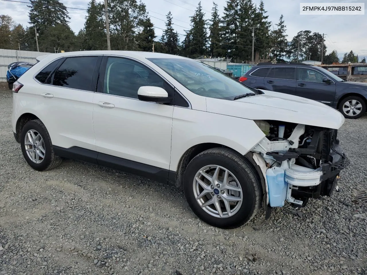 2022 Ford Edge Sel VIN: 2FMPK4J97NBB15242 Lot: 73144584