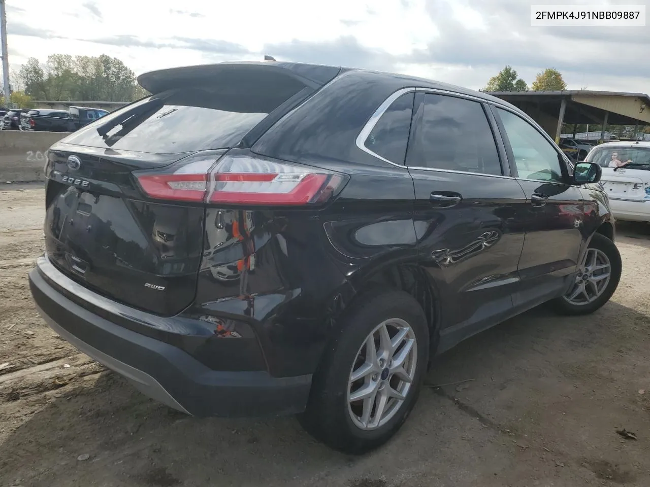 2022 Ford Edge Sel VIN: 2FMPK4J91NBB09887 Lot: 73190334