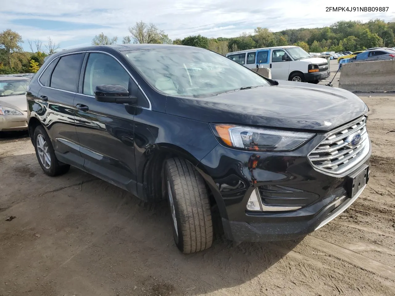 2022 Ford Edge Sel VIN: 2FMPK4J91NBB09887 Lot: 73190334